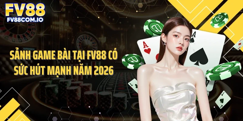 Sảnh game bài tại FV88 có sức hút mạnh năm 2026